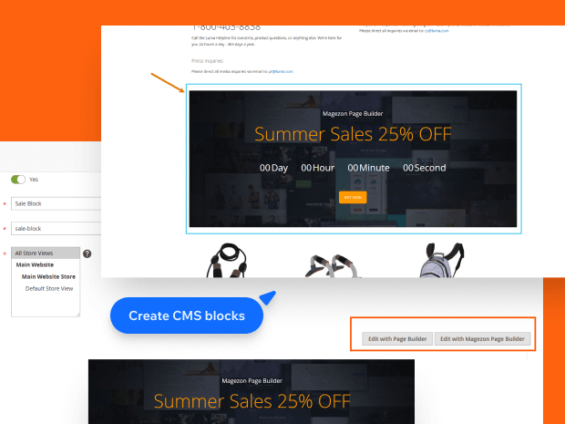 Design reusable CMS blocks site-wide