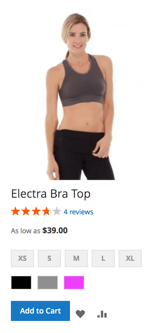 Single Product in grid layout