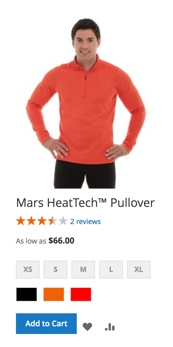 Single Product in grid layout