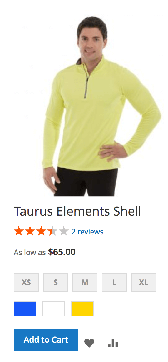 Single Product in grid layout