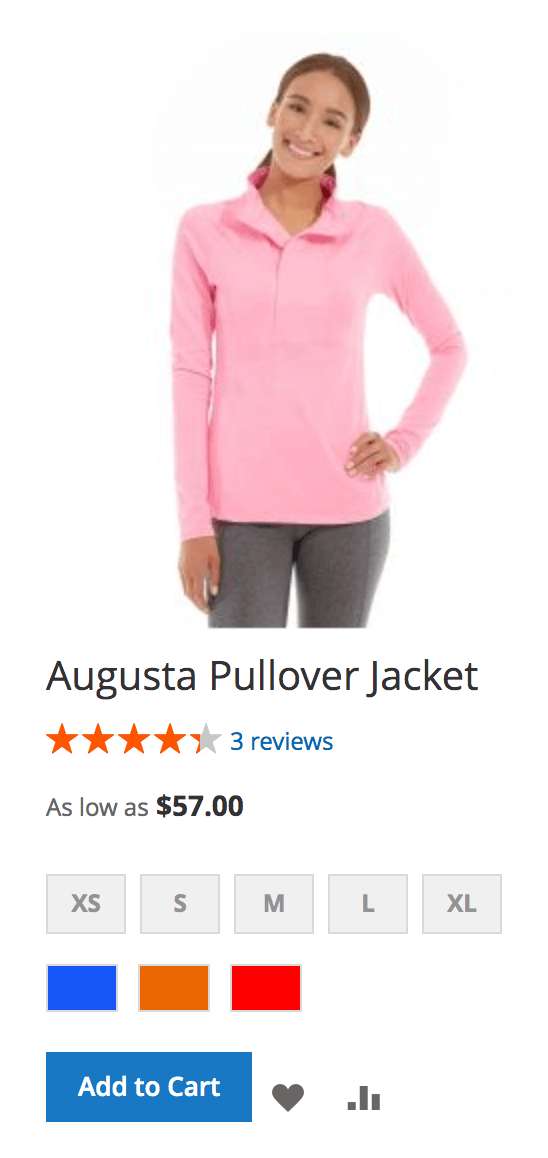 Single Product in grid layout