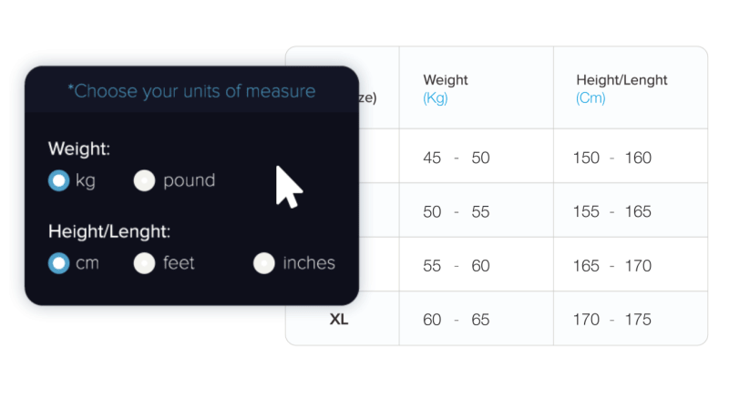 Convert parameters Convert parameters
