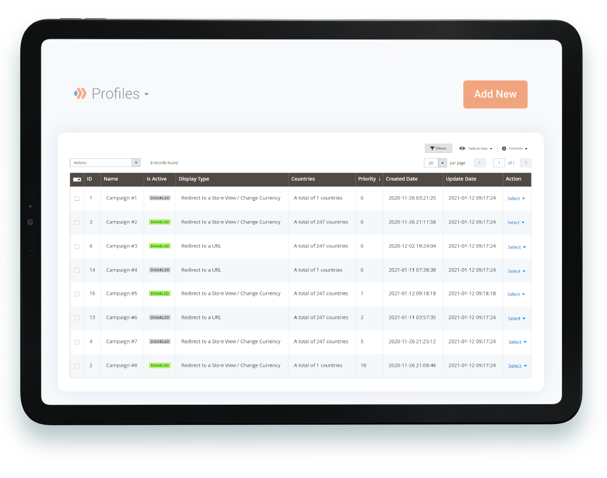 Create and manage multiple profiles in a breeze using a profile grid