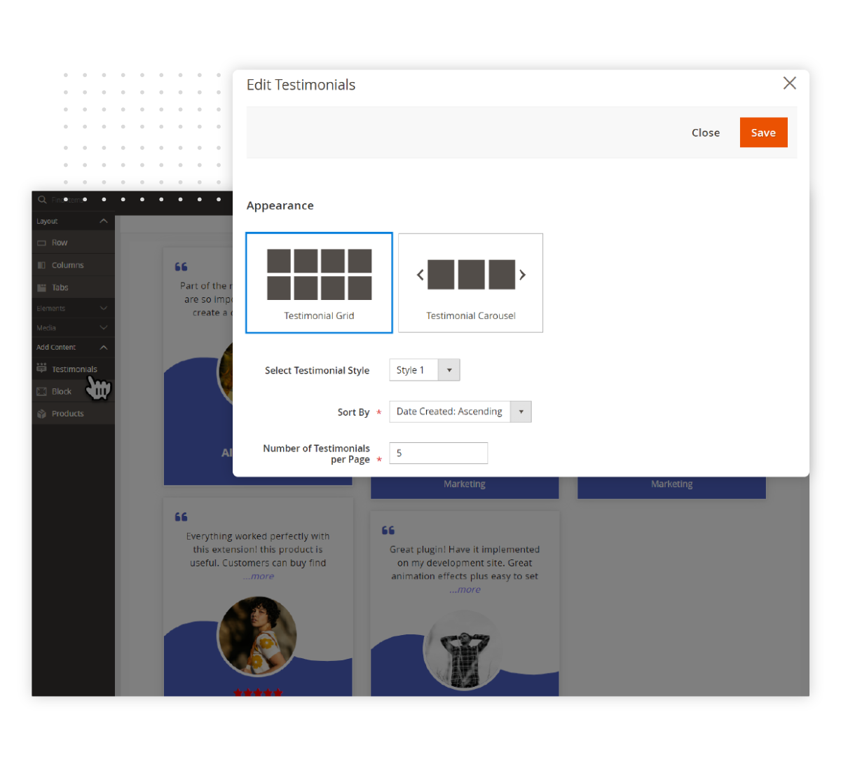 Compatible with Magento Page Builder Compatible with Magento Page Builder