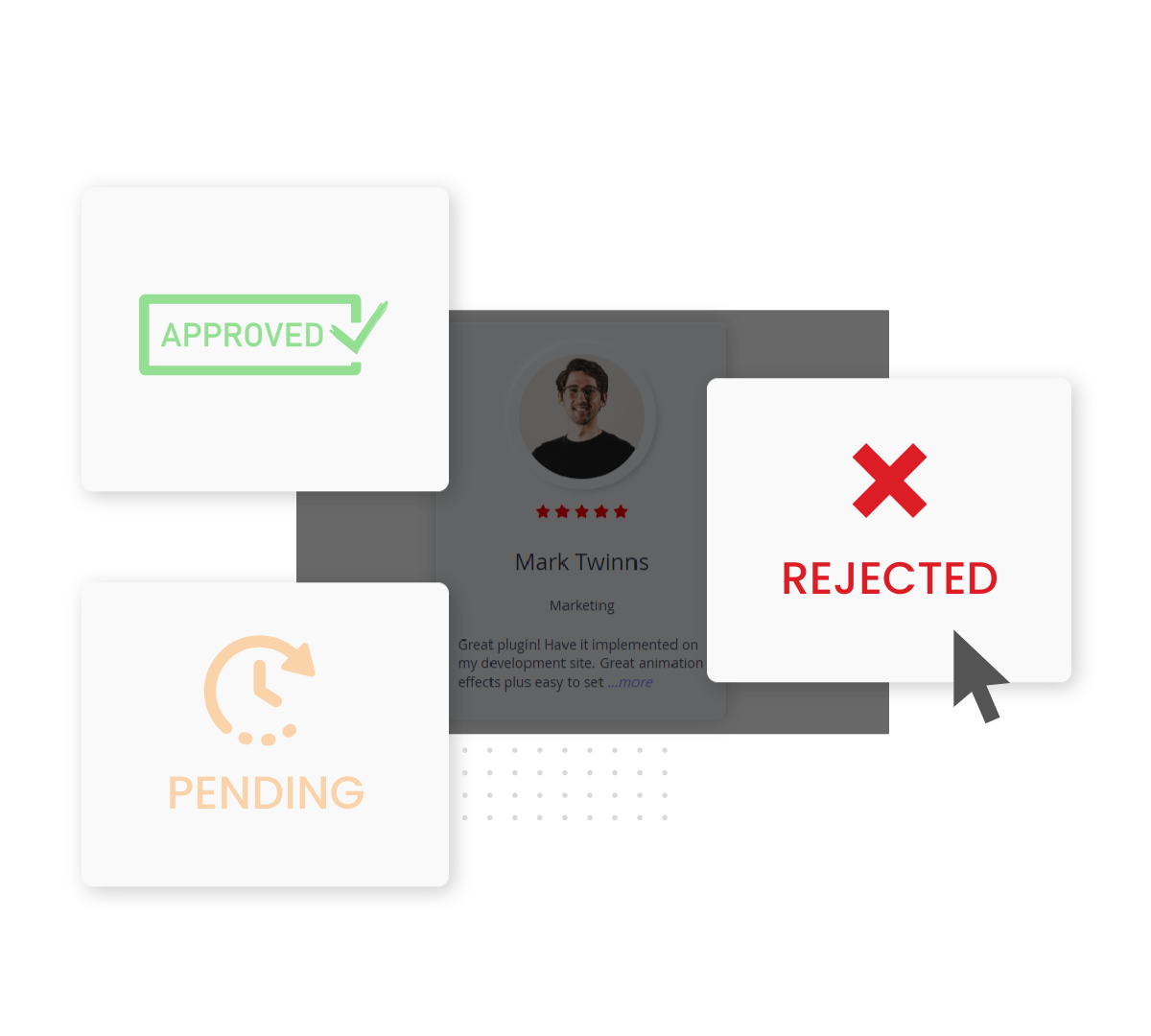 Change testimonial status Change testimonial status