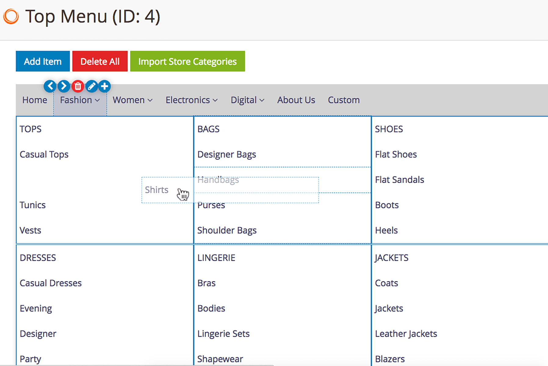 Magento 2 mega menu