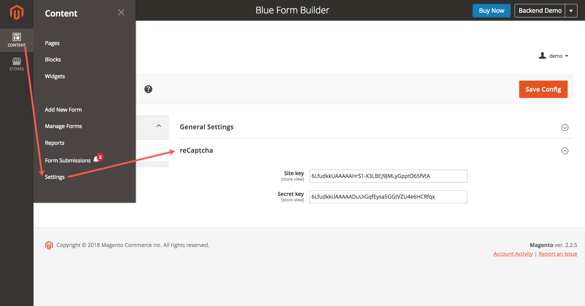 Google reCaptcha configuration Google reCaptcha configuration_site key and secret key
