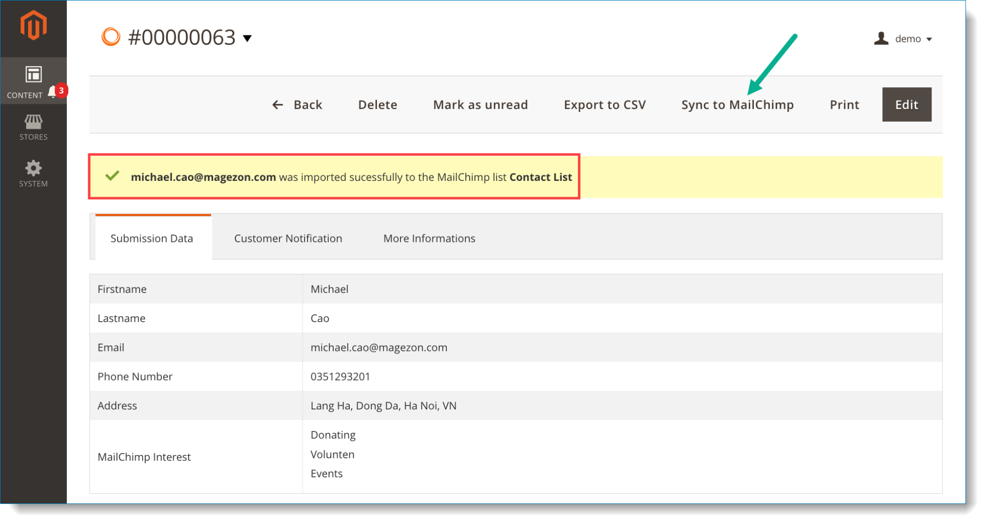 MailChimp | Test the plugin