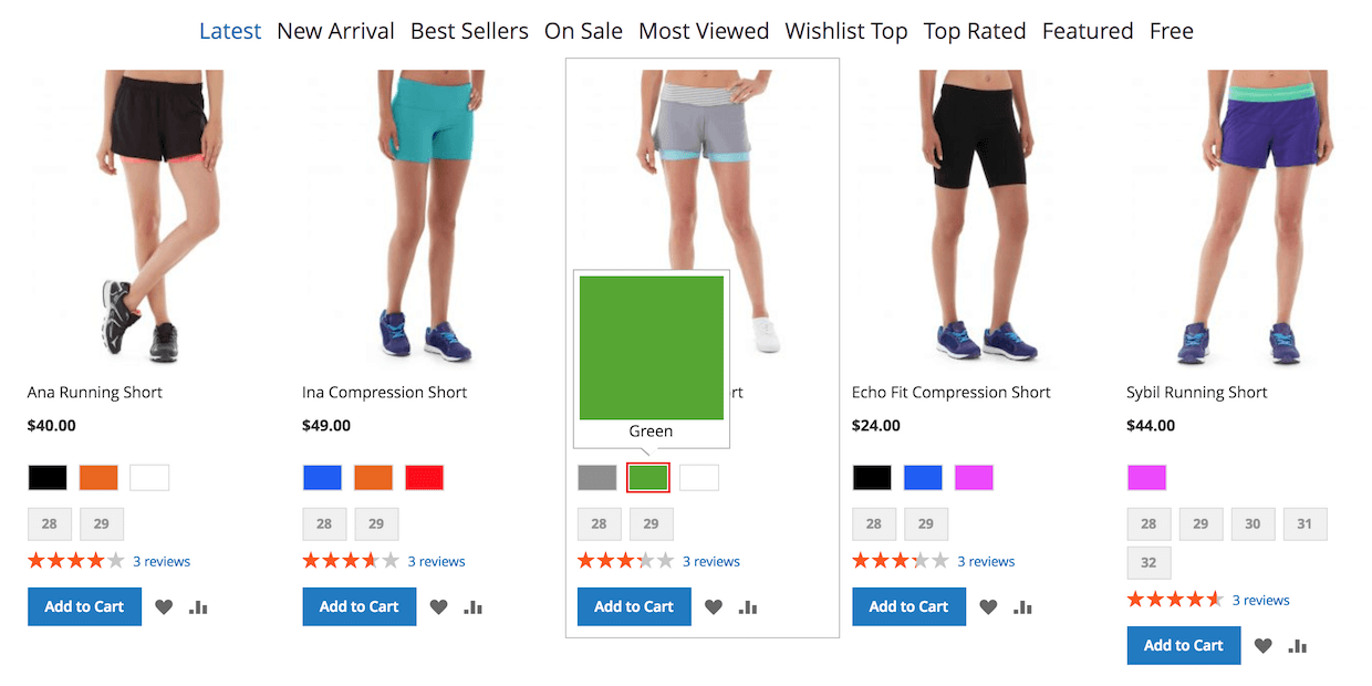 Magento 2 Tabs | Color Swatches Magento 2 Tabs | Color Swatches