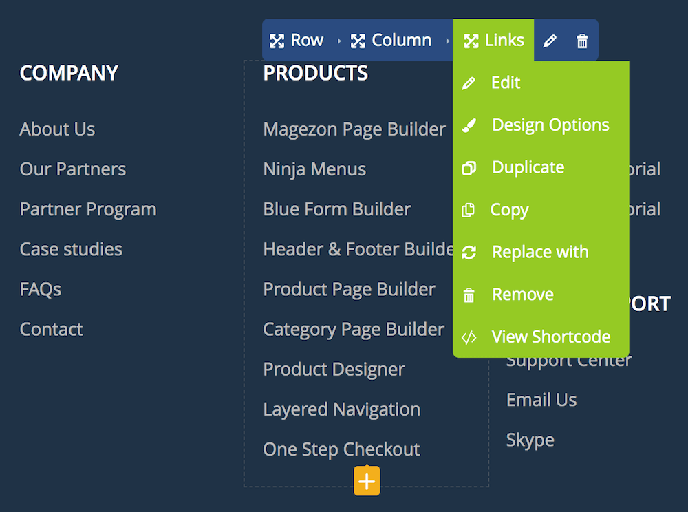 Drag & Drop Builder Drag & Drop Builder
