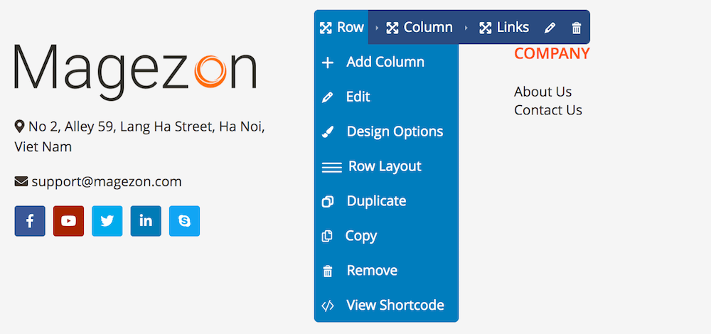 Easily Design Headers & Footers