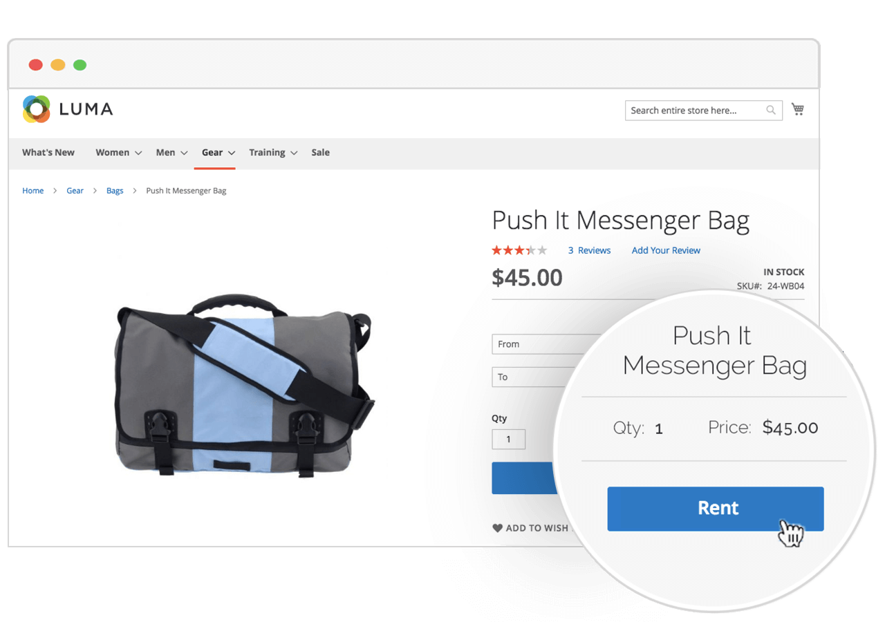 Manage Rental Product